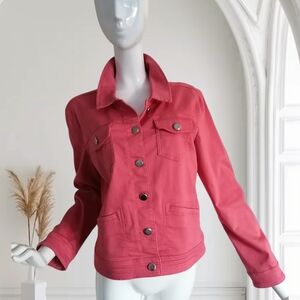 Chic Pink Jean Jacket for Women